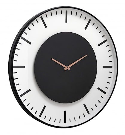 Wall Clock Train Station Black Circle