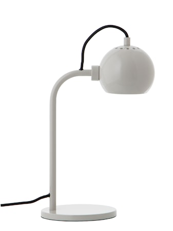Ball Bordslampa Glossy Pale grey