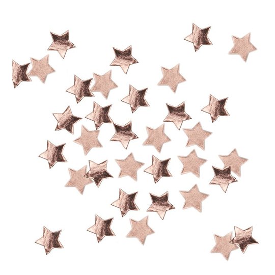 Konfetti Stjärnor Roséguld Metallic - 14 gram