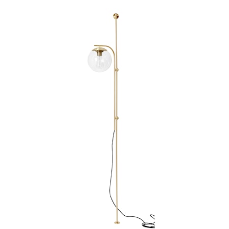 Vägglampa Metall/Glas Mässing/Klar