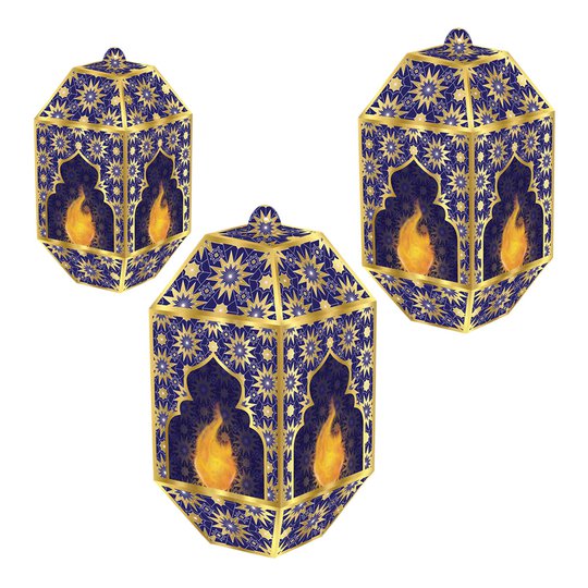 Papperslyktor Ramadan Hängande - 3-pack