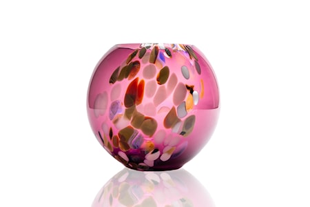 Marble Globe Vas Mulberry Delight