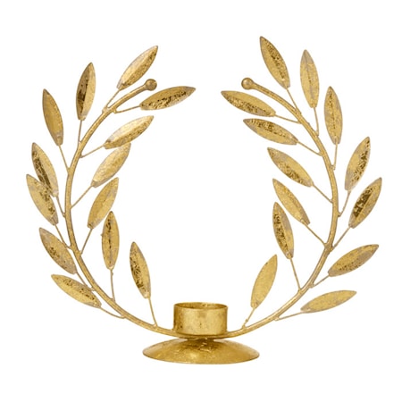Ljusstake 20 cm Guld