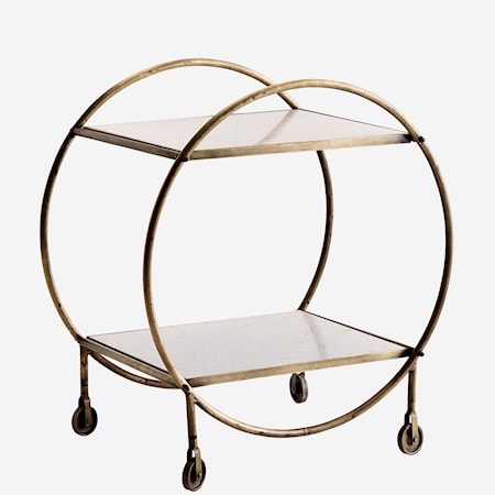 Trolley drinkvagn Vit marmor
