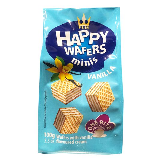 Happy Wafers Minis Vanilj - 100 gram