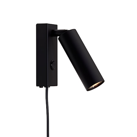 Cato Slim Vägglampa 12,5 cm Svart
