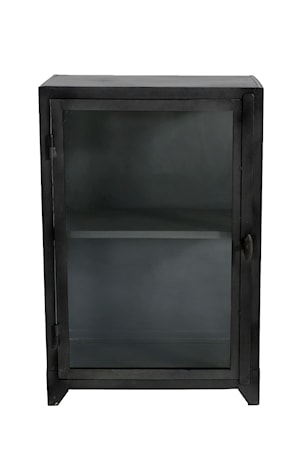 Iron glass cabinet vitrinskåp 1 dörr liten