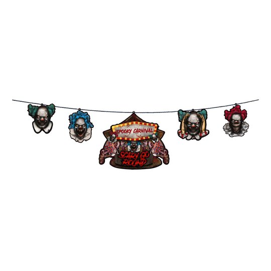 Girlang Cirkusclowner - 200 cm