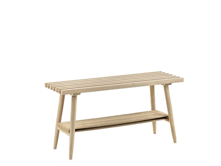 Ebern Bänk 90x30x45 cm White washed