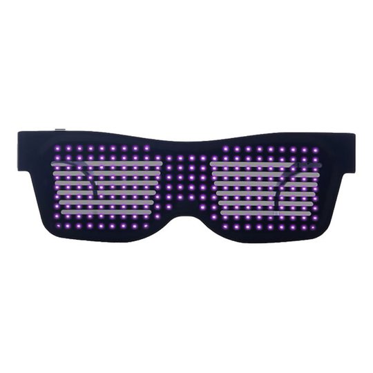 LED Bluetooth Glasögon - Rosa