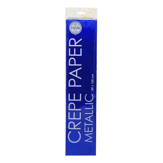 Kräppapper Mörkblåmetallic