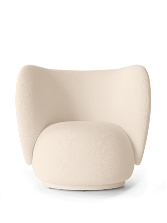 Rico Lounge Chair Wool Boucle - Off-white