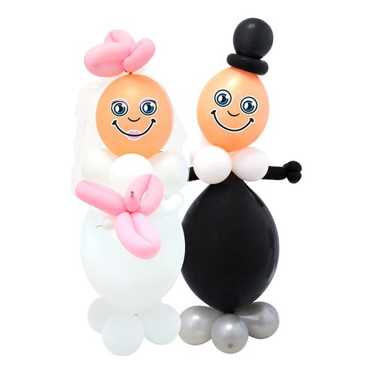Figurballonger DIY Brudpar