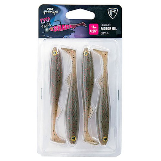 Fox Rage Slick Shad Ultra UV 11 cm jigg 4 st/pkt