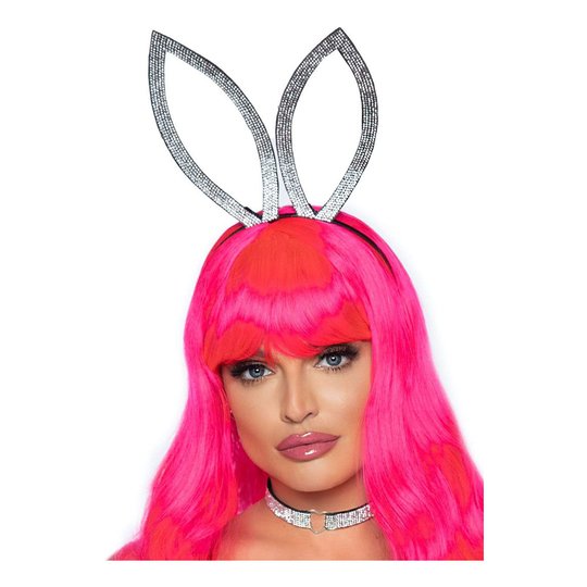 Diadem Bunny med Choker Diamant - One size