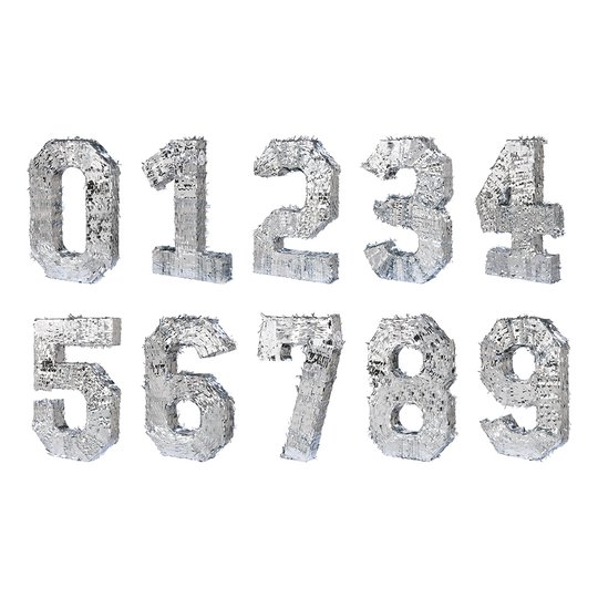 Pinata Siffror Silver - Siffra 9