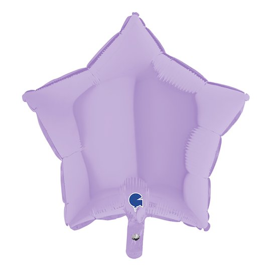Folieballong Stjärna Pastell-Lila Matt - 45 cm