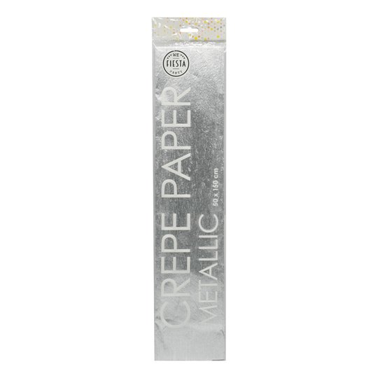 Kräppapper Silvermetallic