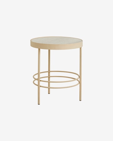 Jungo Sidobord Marmor/Järn 50 Cm Sand