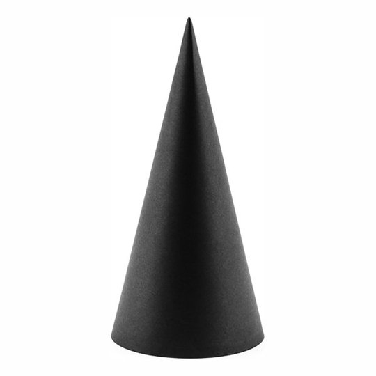 Partyhattar Skrivbara Svarta - 6-pack