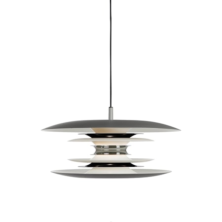 Diablo Pendel Grå/Blanksvart LED 40 cm
