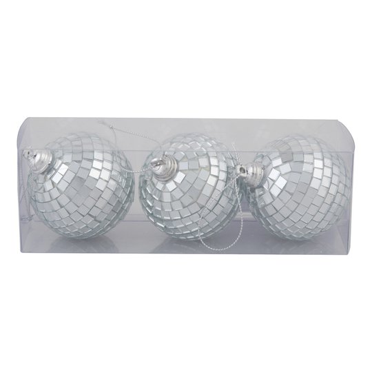Julgranskulor Discoboll - 3-pack