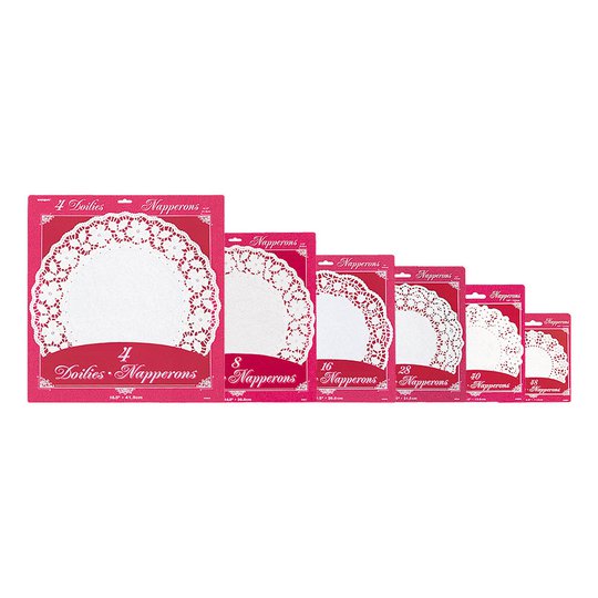 Tårtunderlägg Vita Runda - 11,4 cm (48-pack)