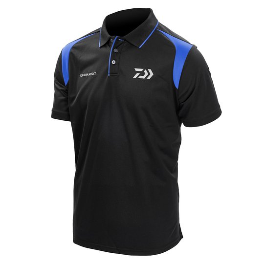 Daiwa Tournament polotröja svart/blå