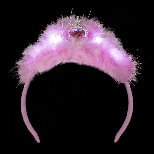 Blinkande Fjädertiara