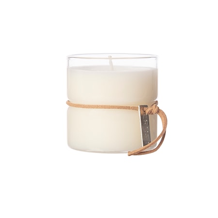 I det enkla Doftljus i glas m midja 90g dia 5,8cm