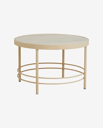 Jungo Soffbord Marmor/Järn 80 Cm Sand