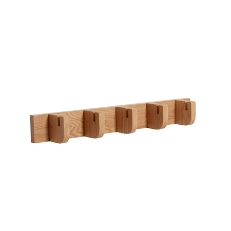 Klädhängare med 5 Knoppar Ekträ FSC