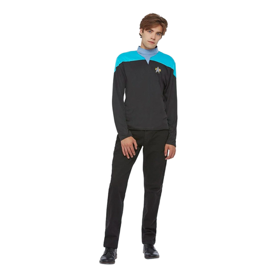 Star Trek Blå Maskeraddräkt - Large