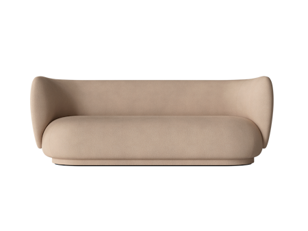 Rico Soffa 3-sits Borstad Sand