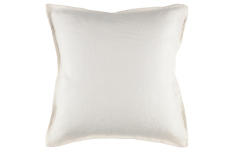Linne Kuddfodral 50x50 cm Vit