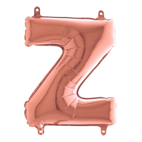 Bokstavsballong Mini Roséguld - Bokstav Z