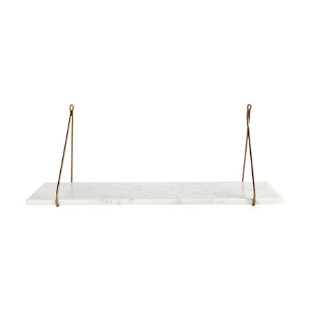 Marble Hylla Vit Marmor 24x70cm