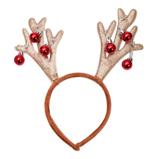 Diadem Rudolph med Bjällror - One size