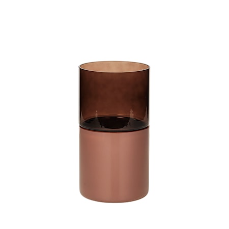 Vas Georg 24cm Glas Rosa