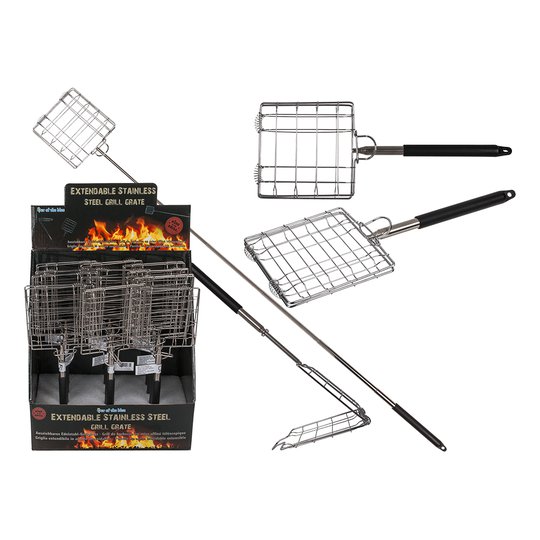Utdragbart Grillverktyg i Rostfritt - 1-pack