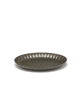 Inku Skål Oval 22cm Grön