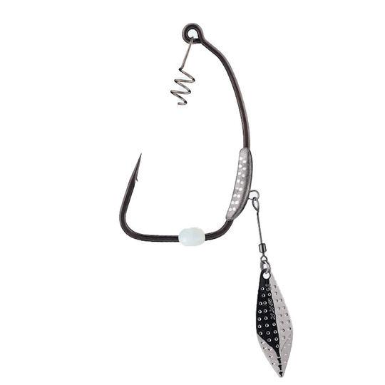 BKK Titan Diver Worm Hook krok 2 st/pkt #5/0