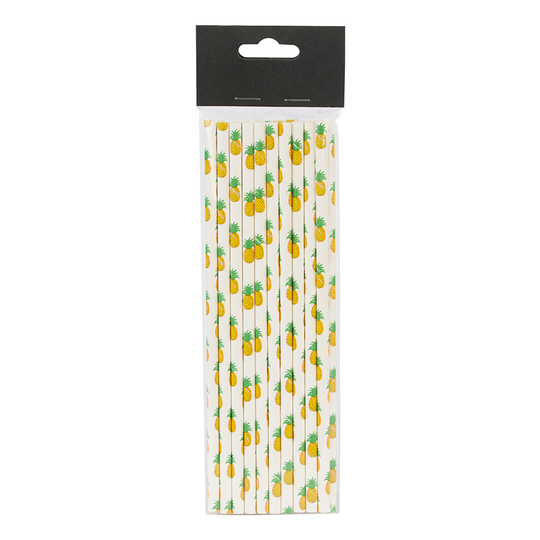 Papperssugrör Ananas - 20-pack