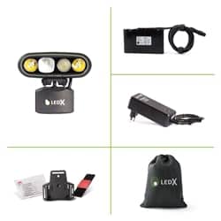 Ledx Mamba 4 000 X-Pand Kit, Holder For Helmet