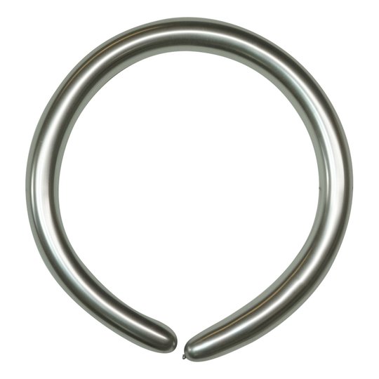 Modellballonger Krom Silver - 50-pack