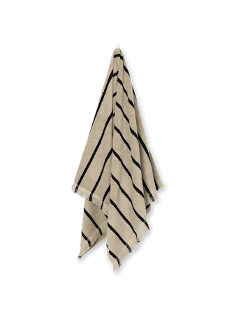 Alee Badhandduk 70x140 cm Sand/Svart