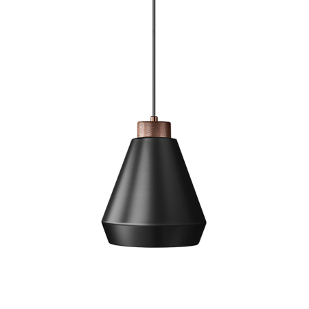 Edge Pendel M Mattsvart/Brons