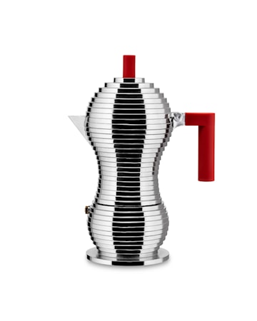 Pulcina Espressobryggare 6 koppar Aluminium/Röd