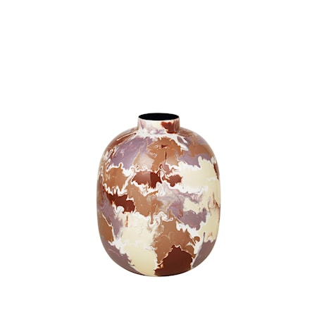 Thyra Vas 31cm Vit/Brun/Violett