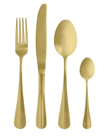 Gold Bestickset 4 delar Guld